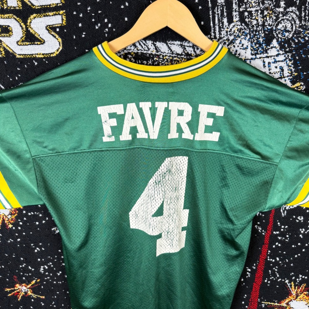 Vintage Logo Athletic Brett Favre Green Bay Packers Jersey Green